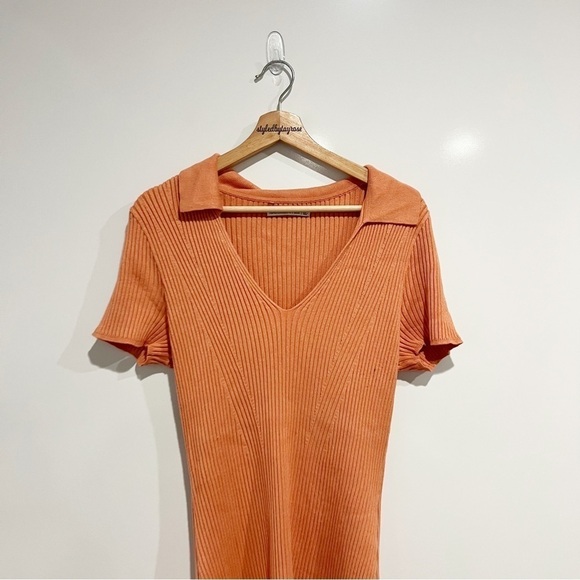 Abercrombie & Fitch Ribbed Collared Mini Dress - Picture 4 of 9